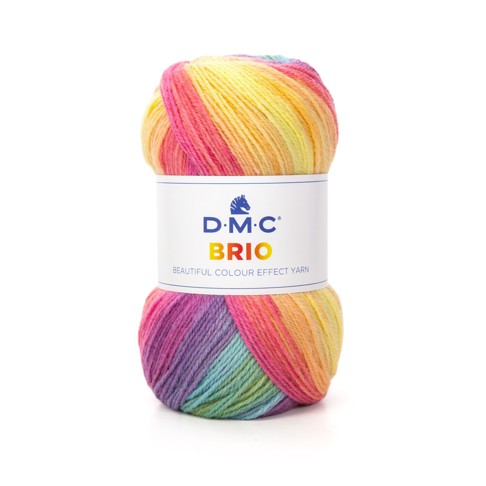 Pelote DMC Brio en laine et acrylique coloris mixte 408 - 345 m
