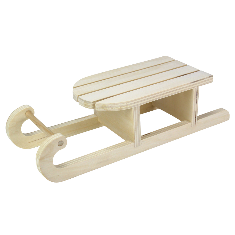 Luge, en bois L.24,5 x 9 x H.6,5 cm