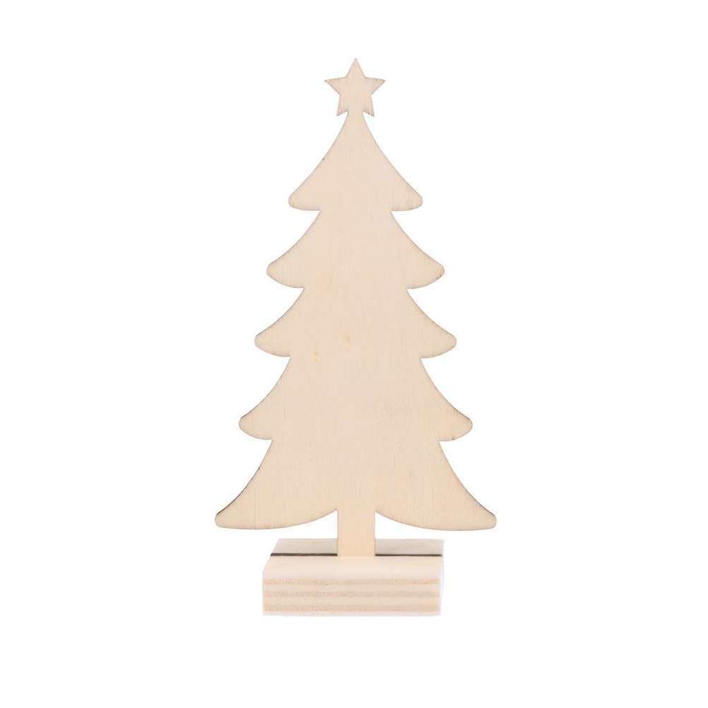 Set de 3 sapins, en bois