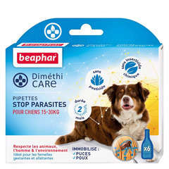 Diméthicare: pipettes stop parasites pour chien (15-30 kg)