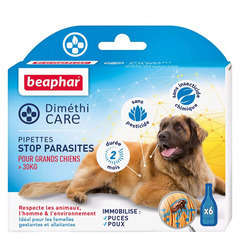 Diméthicare: pipettes stop parasites pour grand chien (> 30 kg)