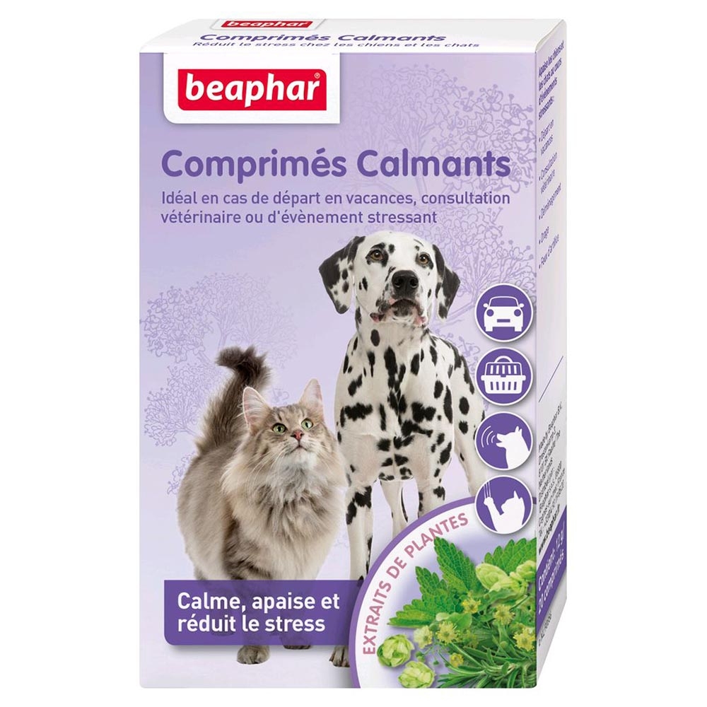 Comprimés (x20) calmants pour chien/chat, à base de plantes