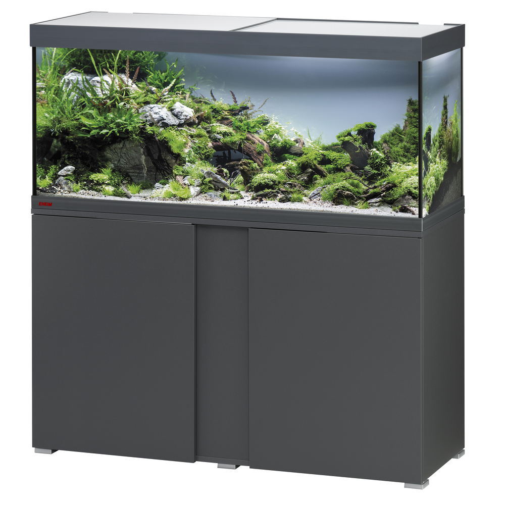 Aquarium avec meuble Vivaline en bois gris - 240 litres