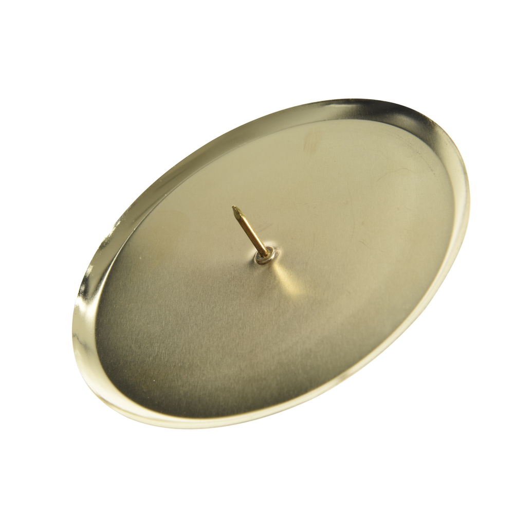 Bougeoir en fer Or x4 Ø6cm