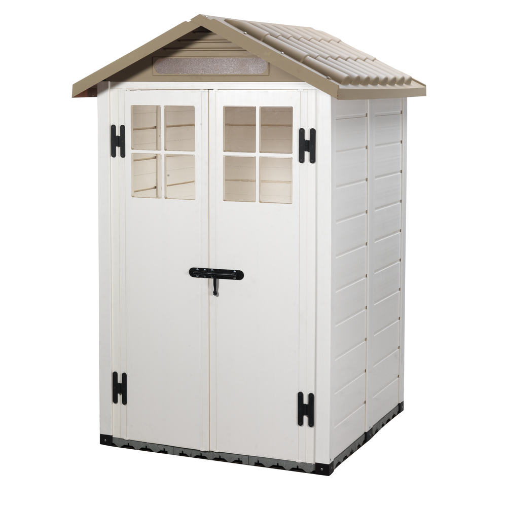 Abri jardin en résine, toit bi-pente - 1,35m²