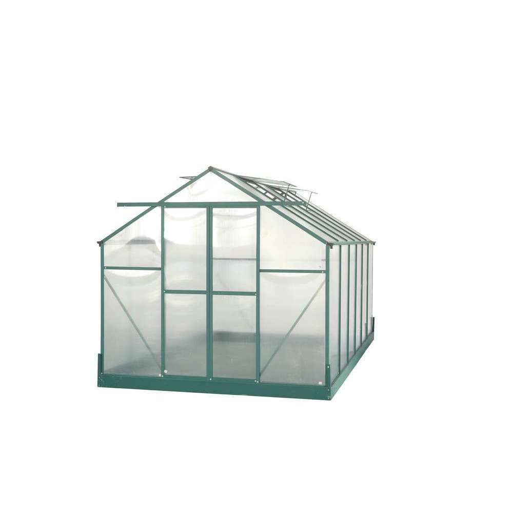Serre jardin, structure alu/polycarbonate - 10,37m²