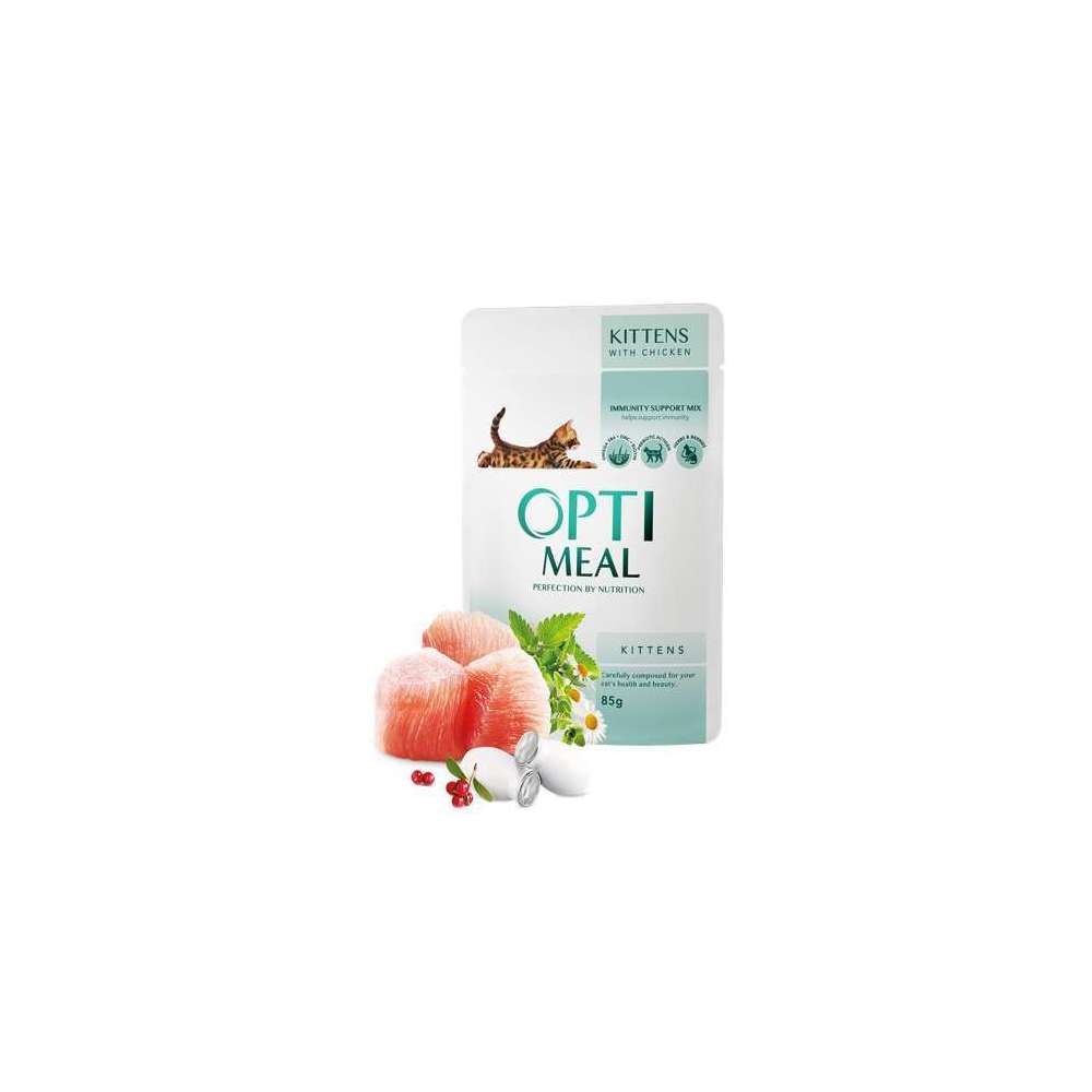 Optimeal sachet au poulet pour chaton 85g