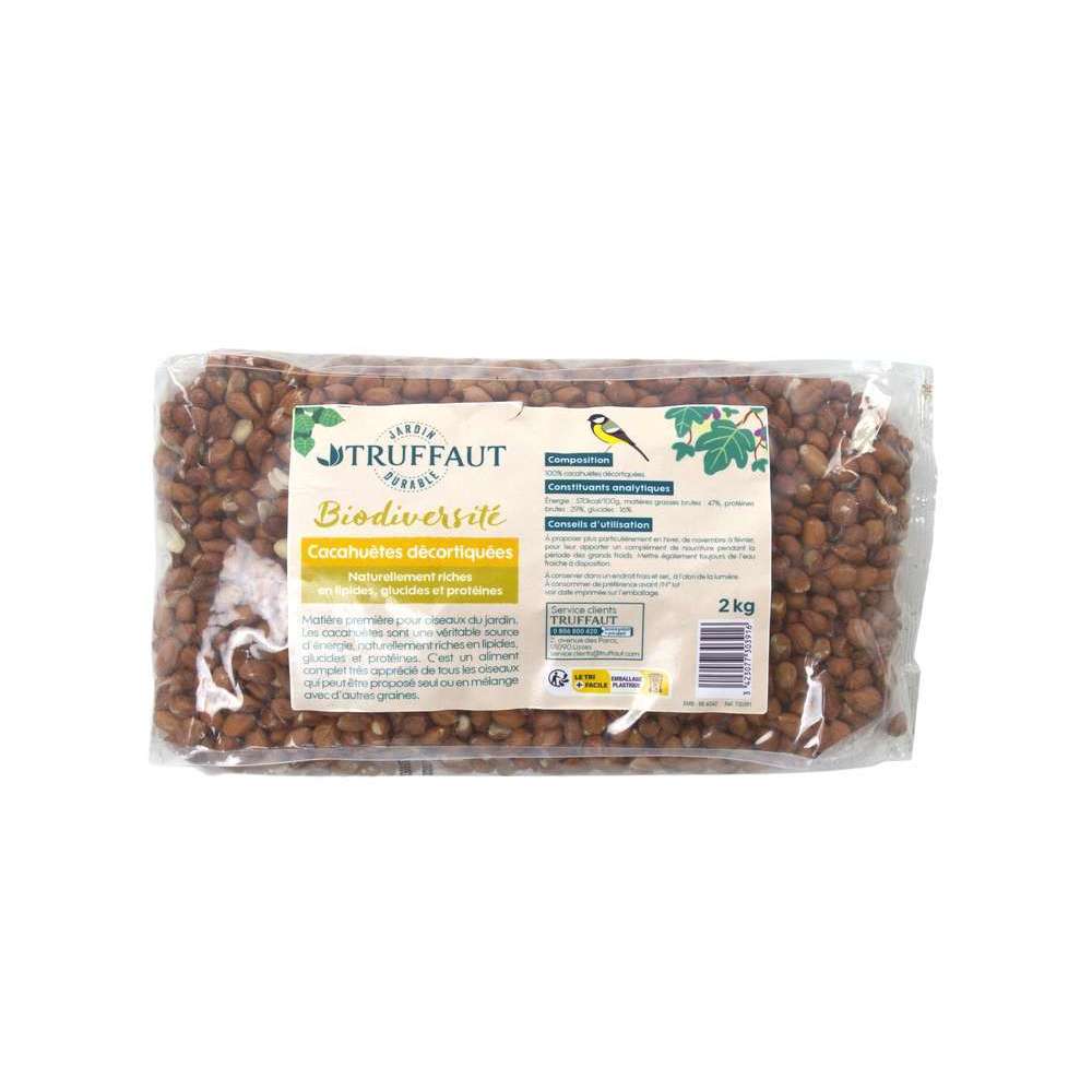 Graines de cacahuètes pour oiseaux du jardin - 2 kg