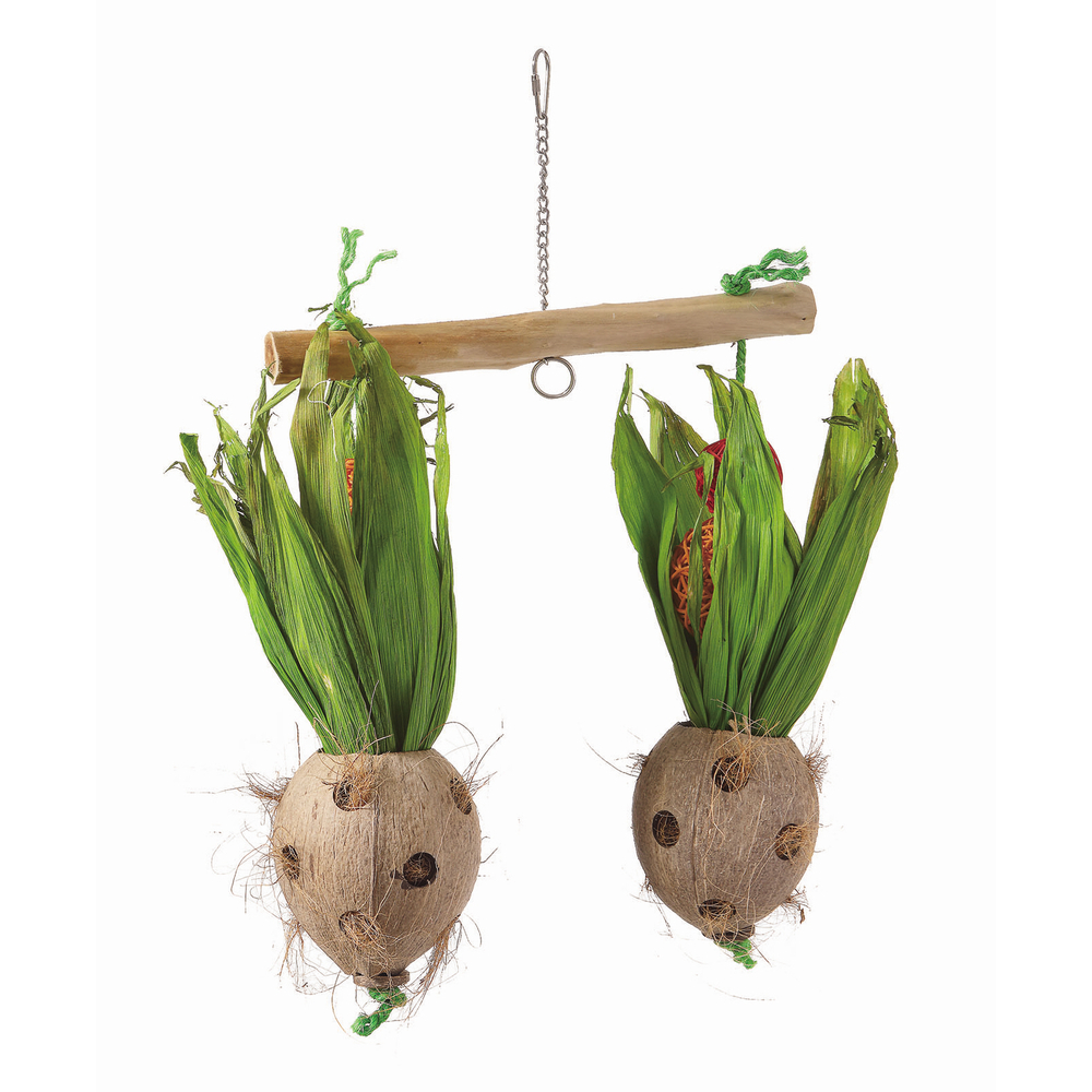 Jouet pour grande perruche et perroquet, à suspendre: 31x40cm