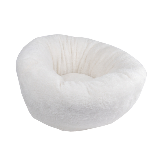 Coussin pouf 'rasty', pour chat: blanc 45x25cm