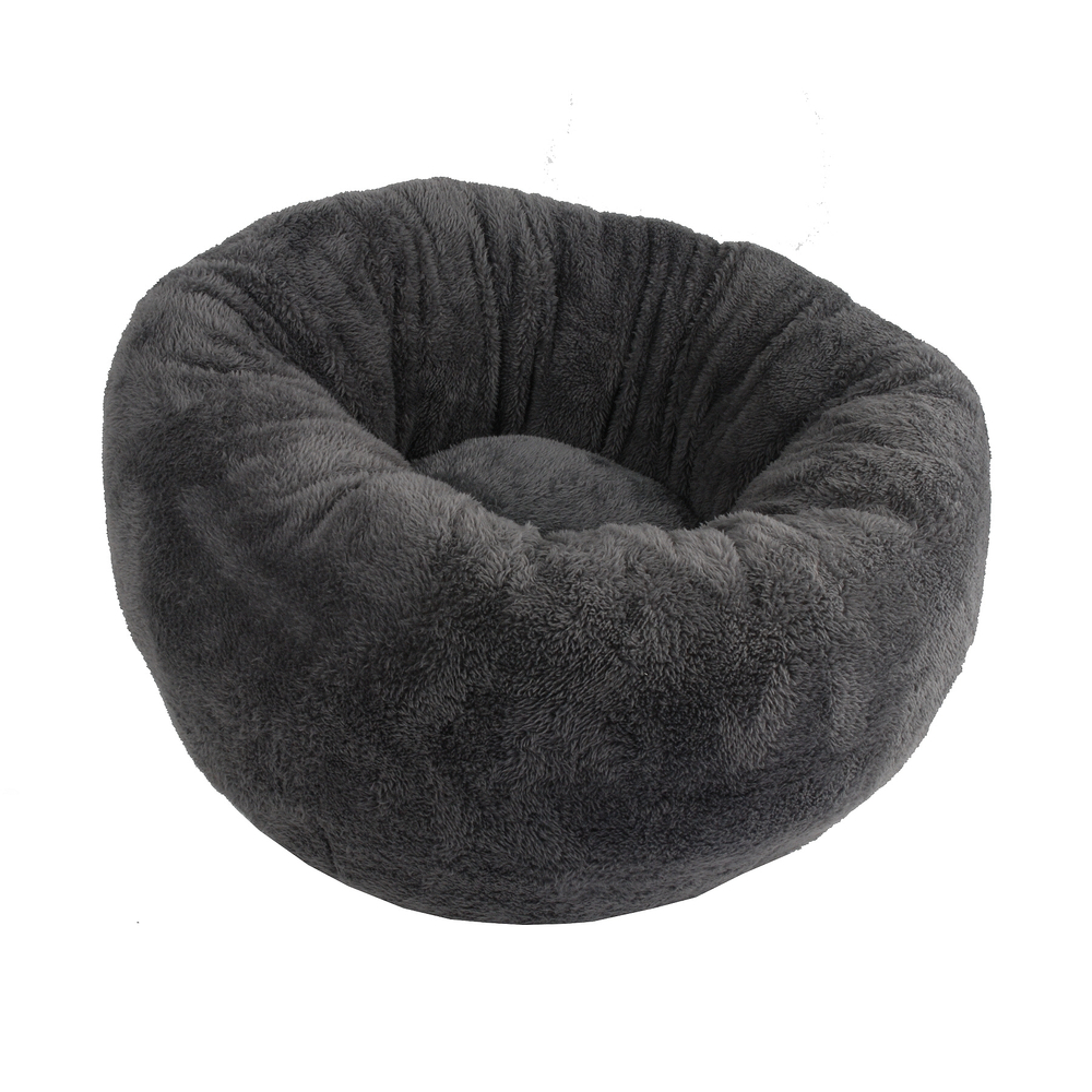 Coussin pouf 'rasty', pour chat: gris 45x25cm