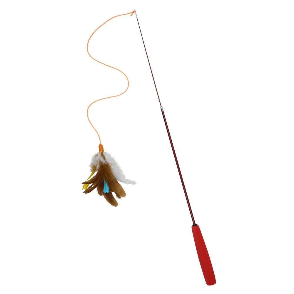 Jouet, pour chat: Canne à pêche télescopique