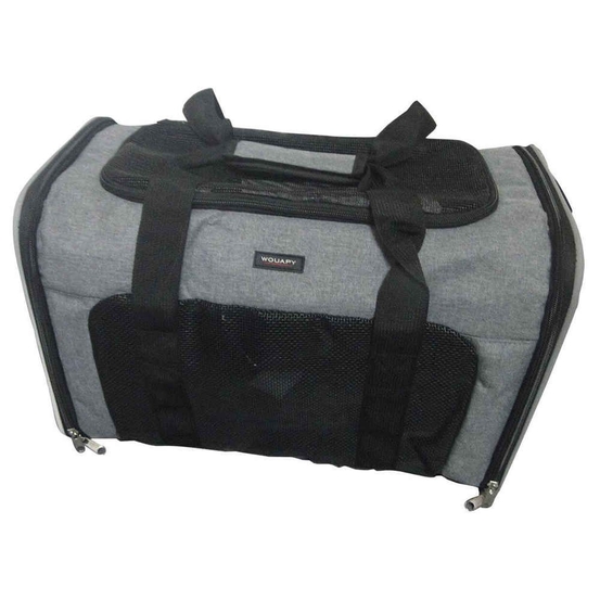 Sac détente 40x24x26 cm gris pour chien