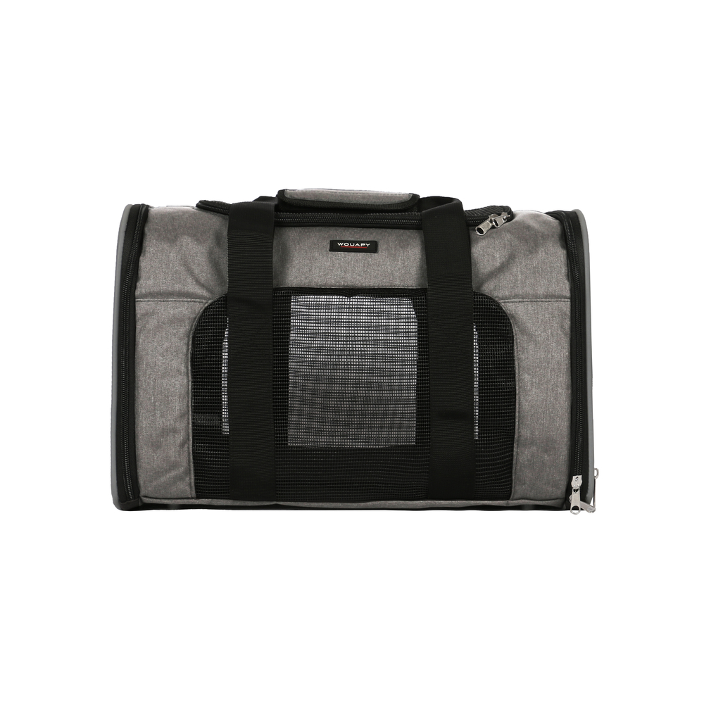 Sac de transport détente pour chien 45x25x28 cm gris