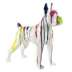 Boxer Trash chien blanc - H.48 cm
