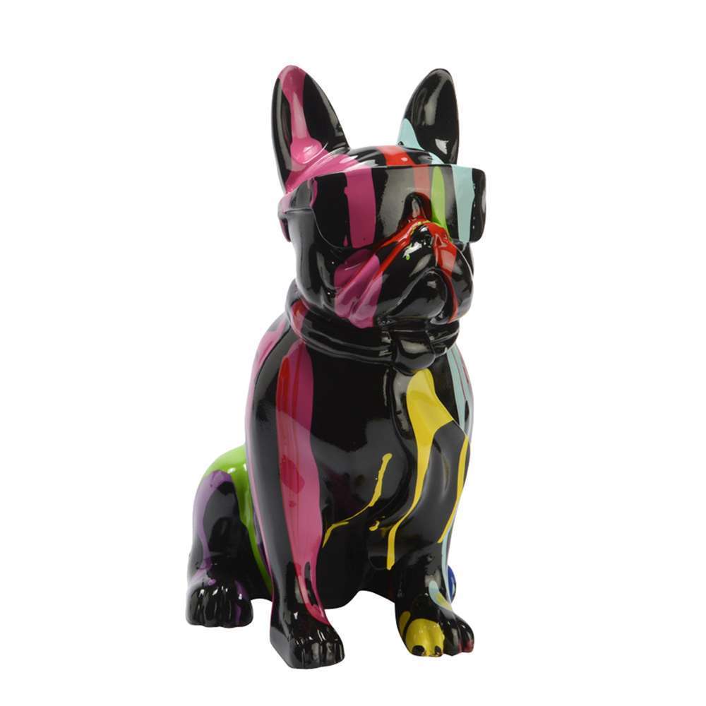Bouledogue USA cravate Trash noir - H.38 x L.27 cm