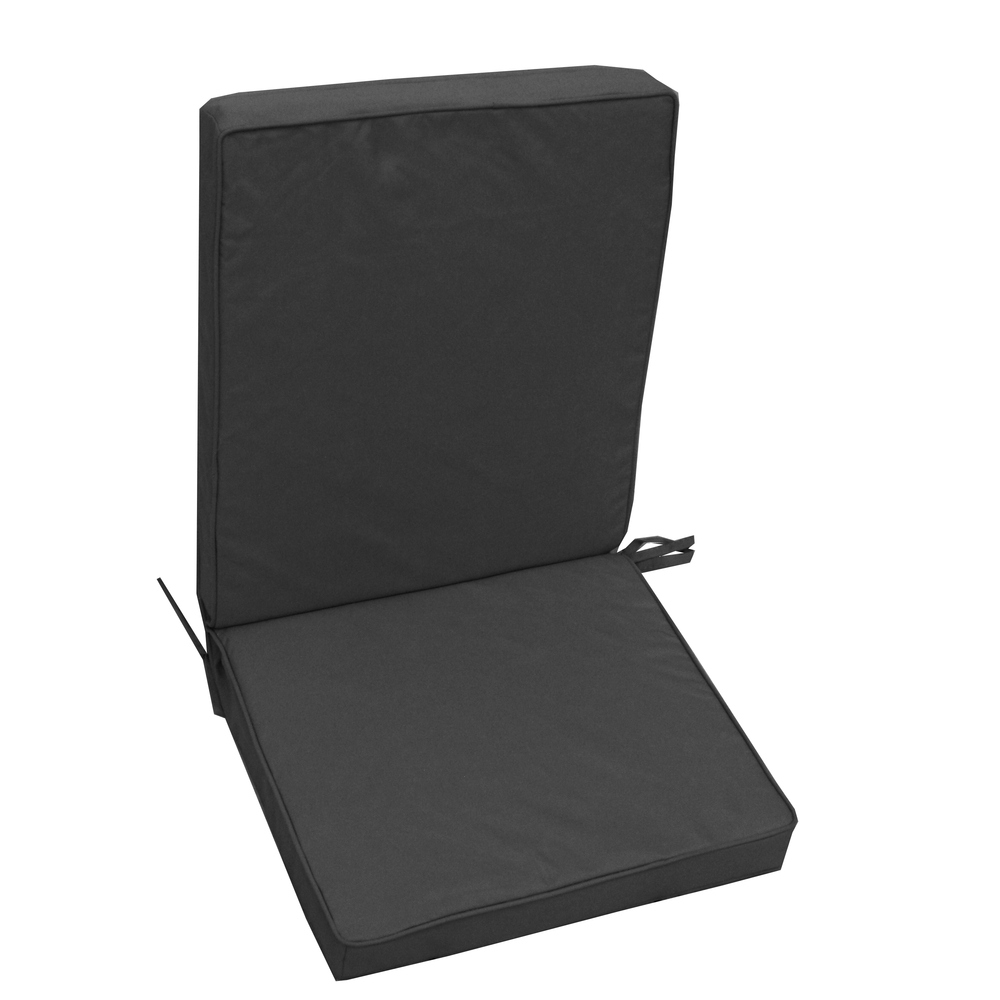 Coussin pour fauteuil HD Monte Carlo ardoise - 90x43x5cm