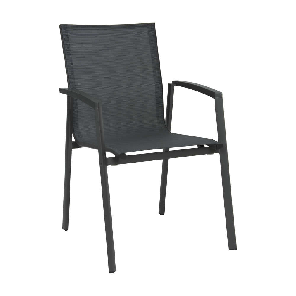 Fauteuil TOP Anthracite textilène Carbone