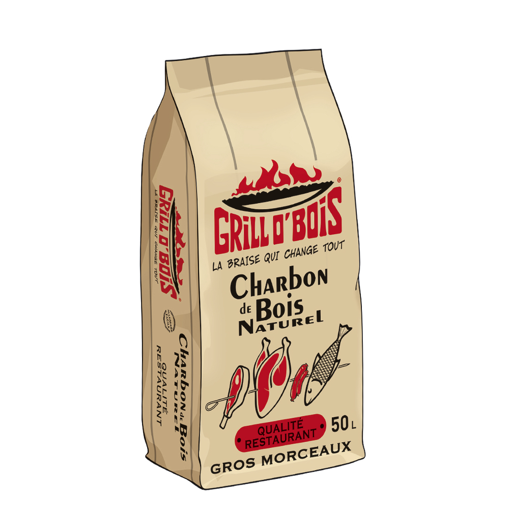 Charbon de bois : 50L