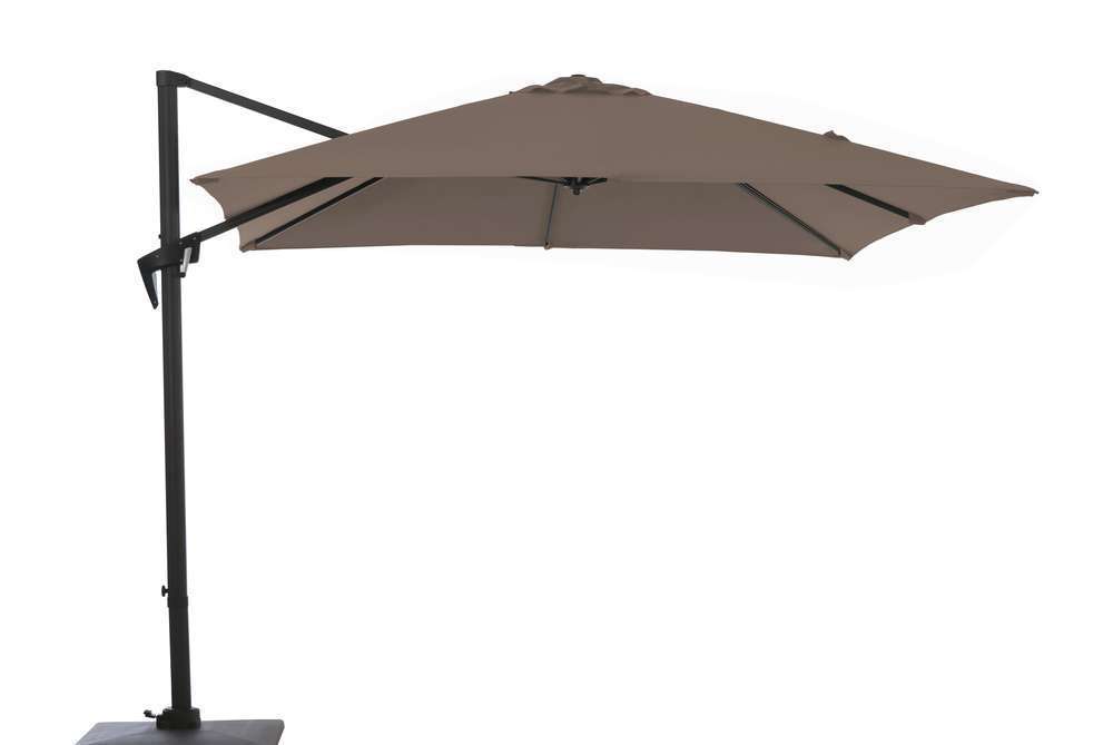 Parasol à mât déporté 3X4 nh taupe