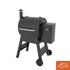 Barbecue PRO 575Â : acier, noir, L.104xh.135cm