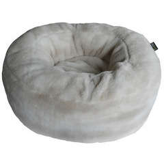Donut XXL pour chat en fourrure diamètre 50 cm