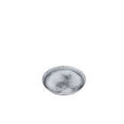 Soucoupe Nova ronde en plastique gris béton - D.23 cm