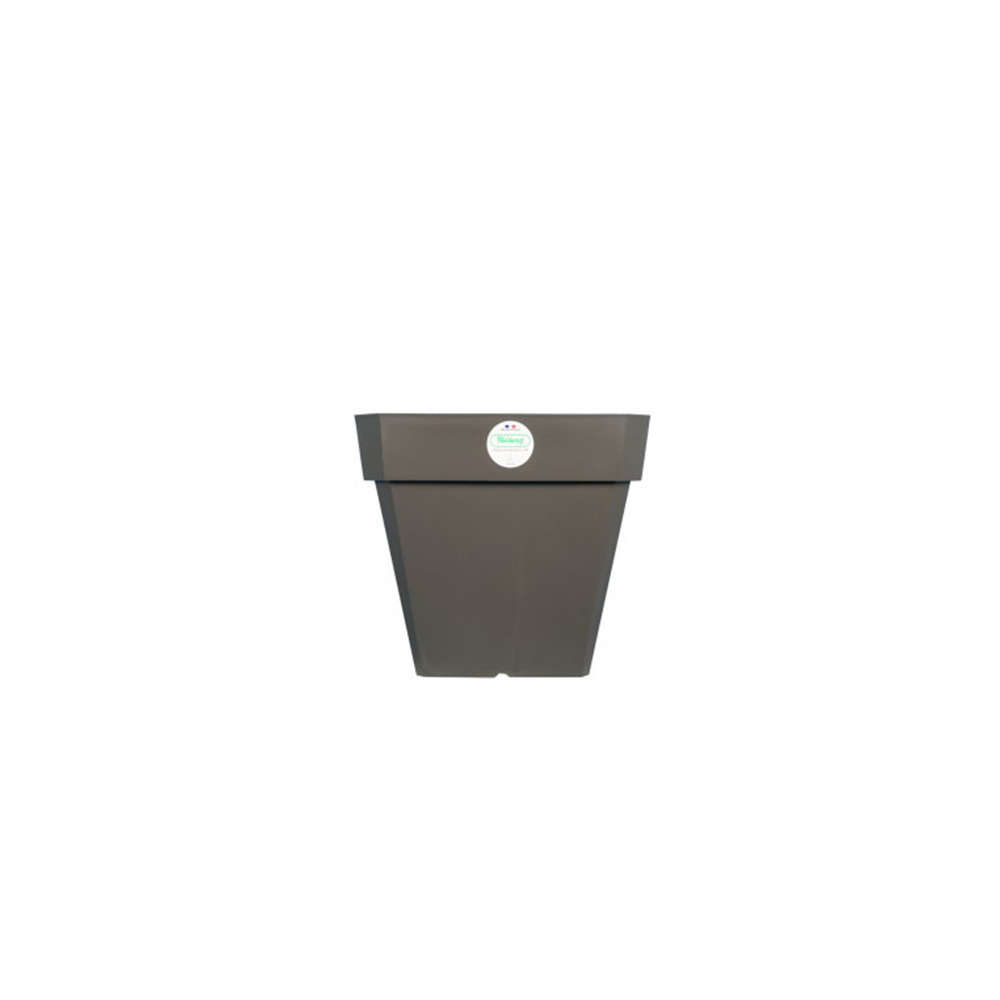Bac Soleilla carré Polypropylène 100% recyclable Gris 30 x H.26,5cm