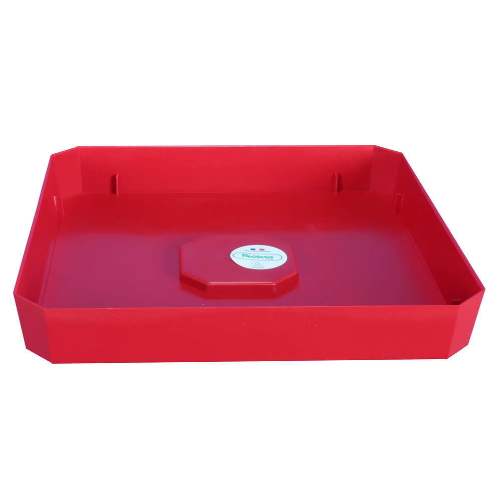 Plateau carrÃ© Soleilla 36x36 cm rouge