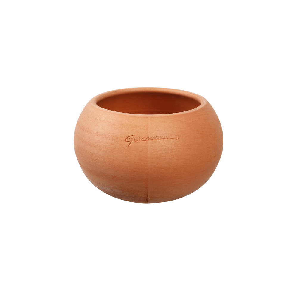 Petite boule, en terre cuite L. 13 x H. 10 cm