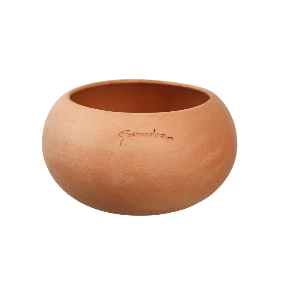 Petite boule, en terre cuite L. 15 x H. 13 cm