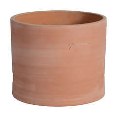 Pot cylindre, en terre cuite L. 23 x H. 18 cm