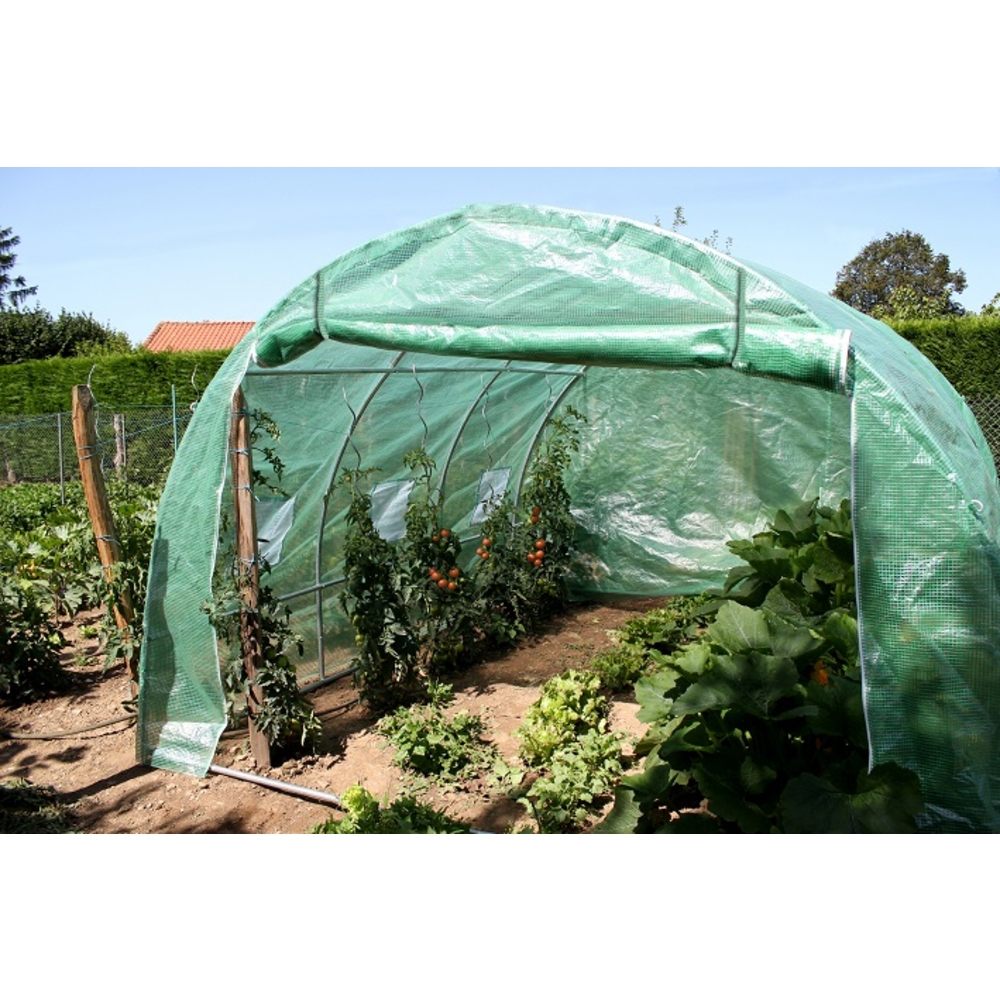 Serre tunnel - 9 m² L. 300 x P. 300 x H. 200 cm