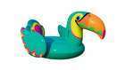 Bouée toucan XXL chevauchable en vinyle multicolore - 207x150 cm
