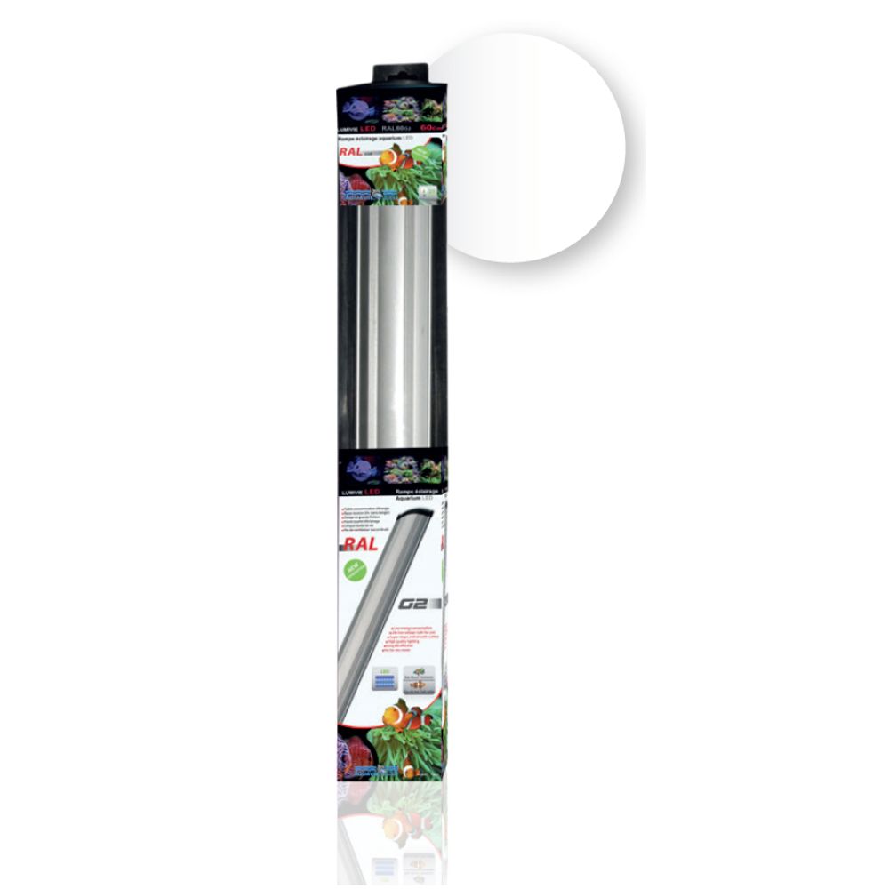 Rampe Led RALG 2 Blanc 6W, éclairage pour aquarium - L.40cm