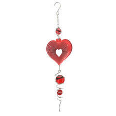 Spinner Combo Coeur rouge Spirale crystal