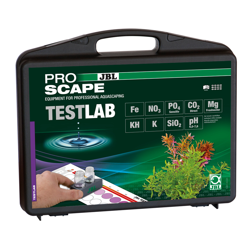 Coffret d'analyse de l'eau en aquarium planté JBL Testlab ProScape