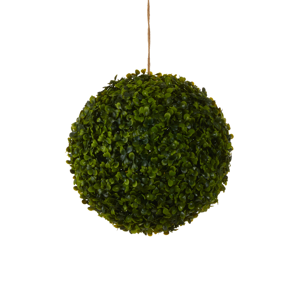 Boule de buis artificielle, coloris vert - D.28cm
