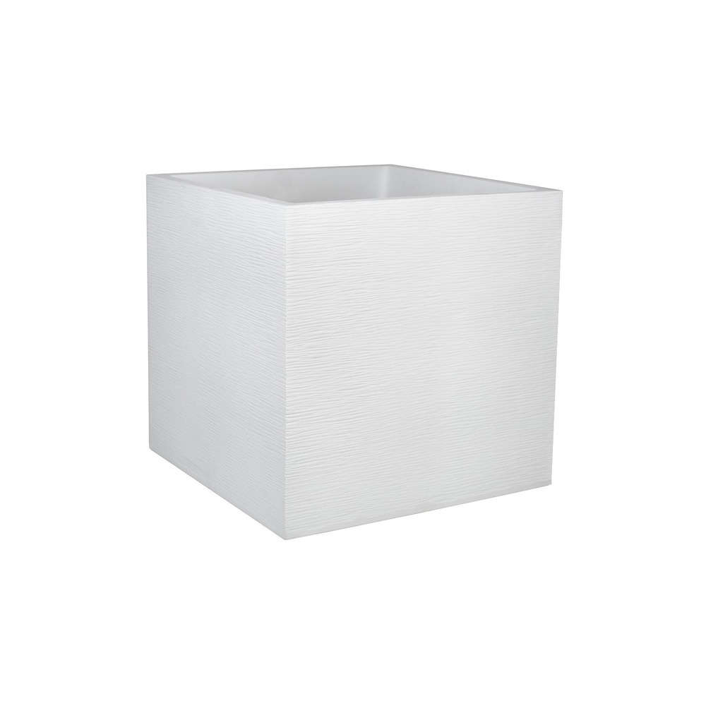 Pot Carré GRAPHIT 49,5 x 49,5 x 49,5 cm Blanc cérusé