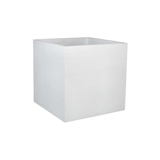 Pot Carré GRAPHIT 49,5 x 49,5 x 49,5 cm Blanc cérusé