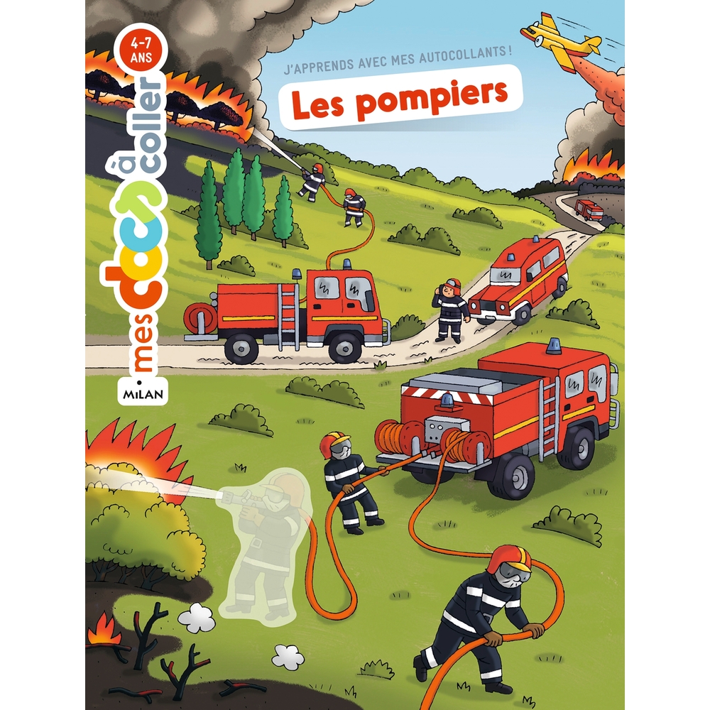 Livre Les pompiers : autocollants