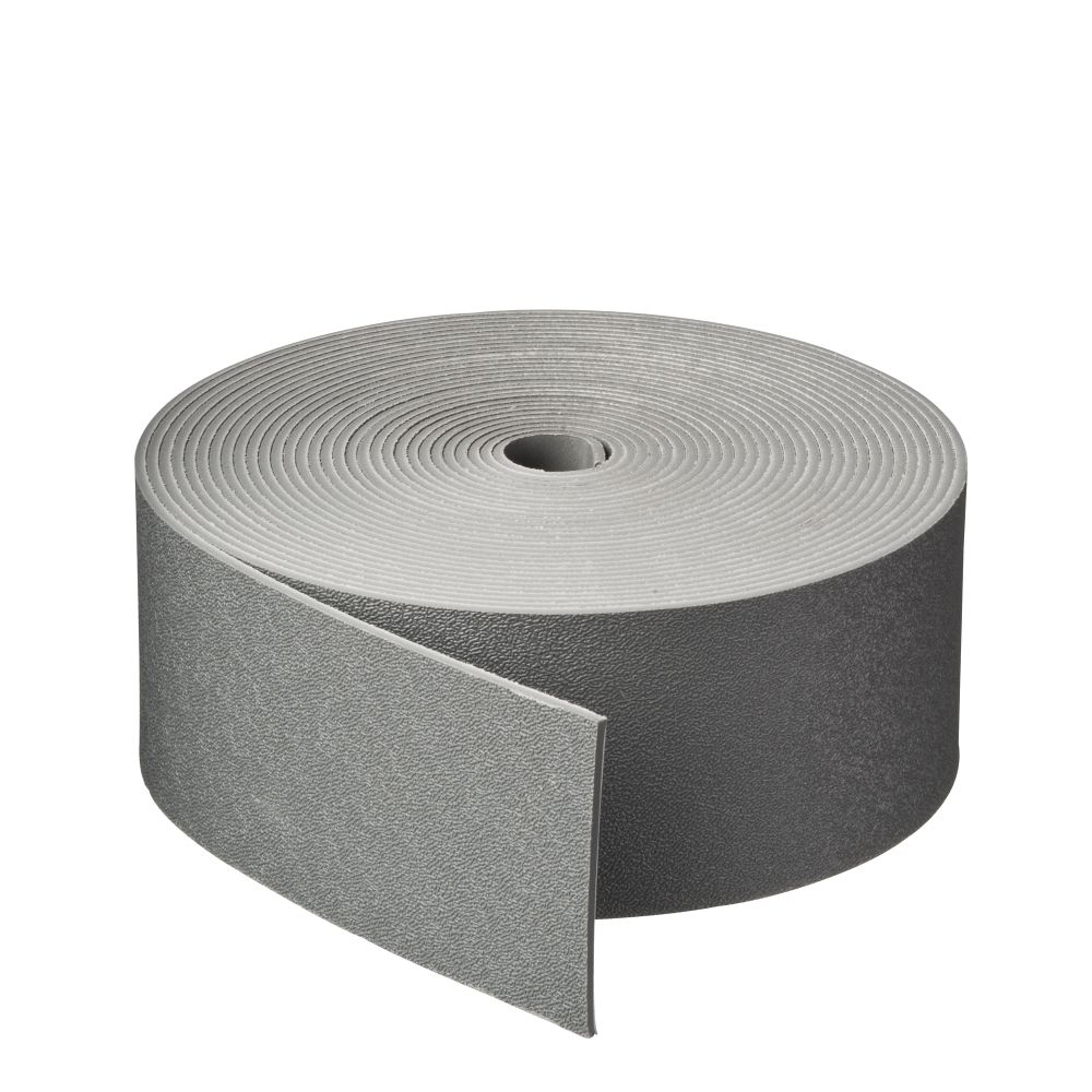 Bordure PE recyclé, gris, rouleau longueur 10m et hauteur 7,5cm