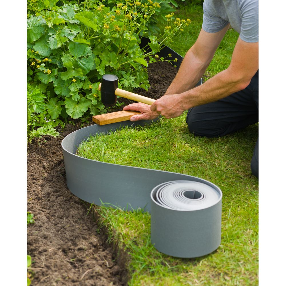 Bordure De Pelouse 9m Hauteur 40 Cm - Clôture Jardin Plastique PP Résistante Intempéries