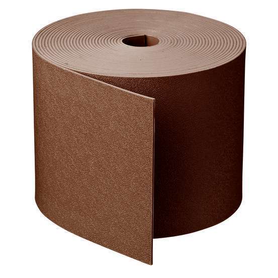 Bordure PE recyclé, coloris taupe, rouleau longueur 10m hauteur 15cm