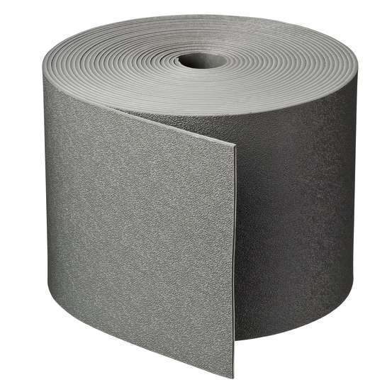 Bordure PE recyclé, coloris gris, rouleau longueur 10m et hauteur 15cm