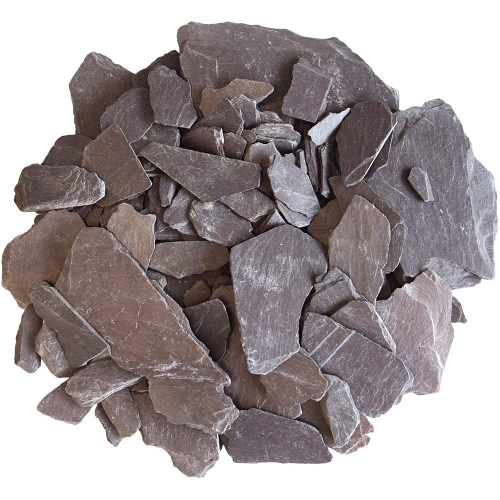 Paillage d'ardoise violette calibre 30/60 mm - sac de 25 kg
