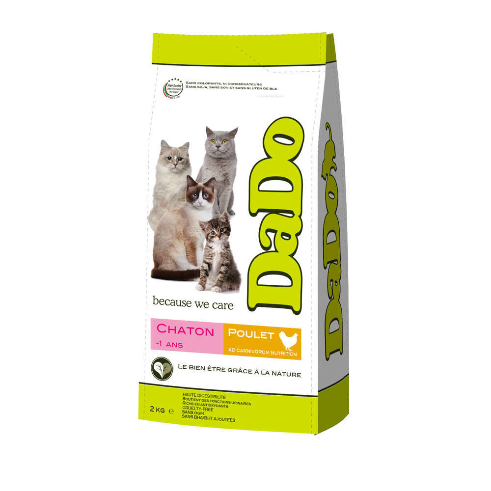 Croquettes pour chaton au poulet 10 kg