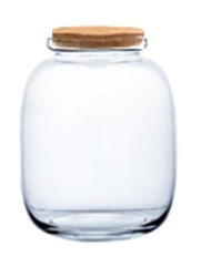 Vase bonbonne avec bouchon 25x31 cm