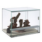 Terrarium pour reptiles/amphibiens en verre transparent - 80x40x50 cm