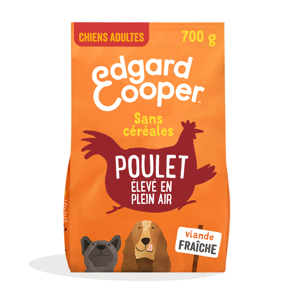 Croquettes chien adulte sans céréales au poulet - 700 g